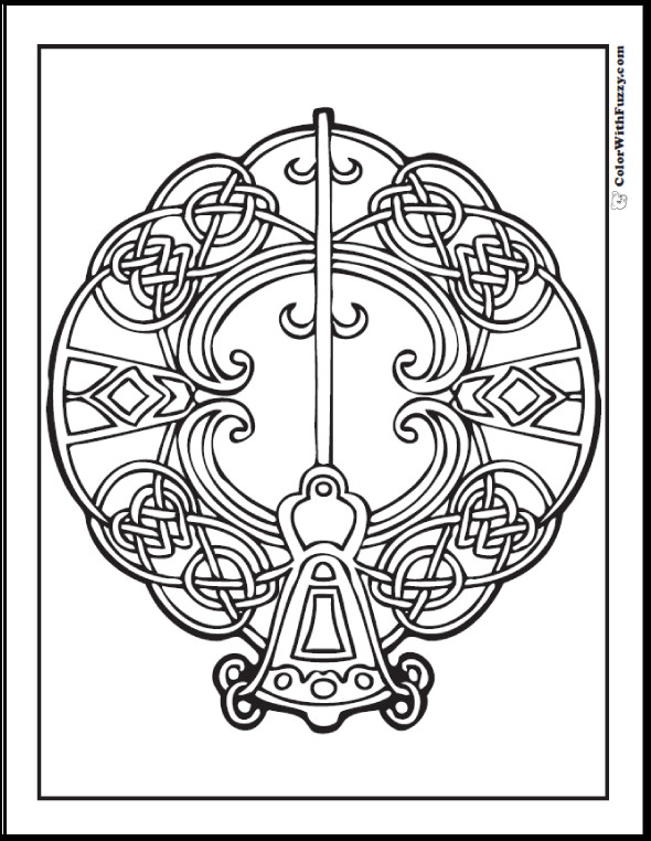 Celtic Coloring Book
 90 Celtic Coloring Pages Irish Scottish Gaelic