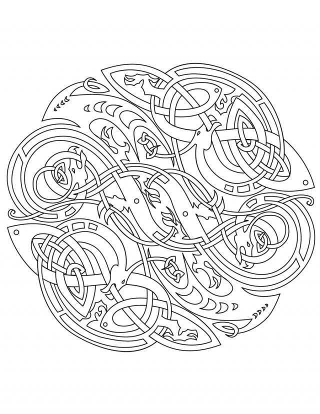 Celtic Coloring Pages For Adults
 Celtic Mandala Coloring Pages Coloring Home