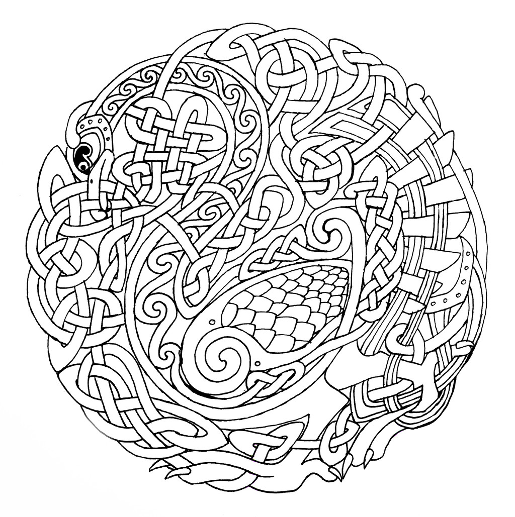 Celtic Coloring Pages For Adults
 1000 images about Celtic design on Pinterest