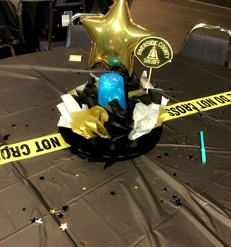 Centerpiece Ideas For Police Retirement Party
 59 best Sheriff fice Retirement Party Ideas images on