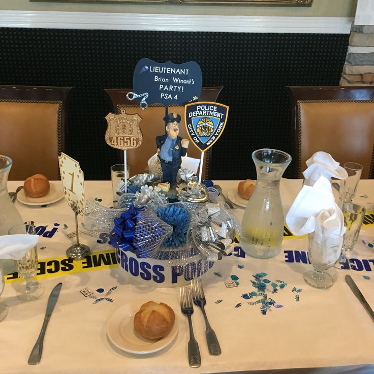 Centerpiece Ideas For Police Retirement Party
 13 best Police retirement party DIY images on Pinterest