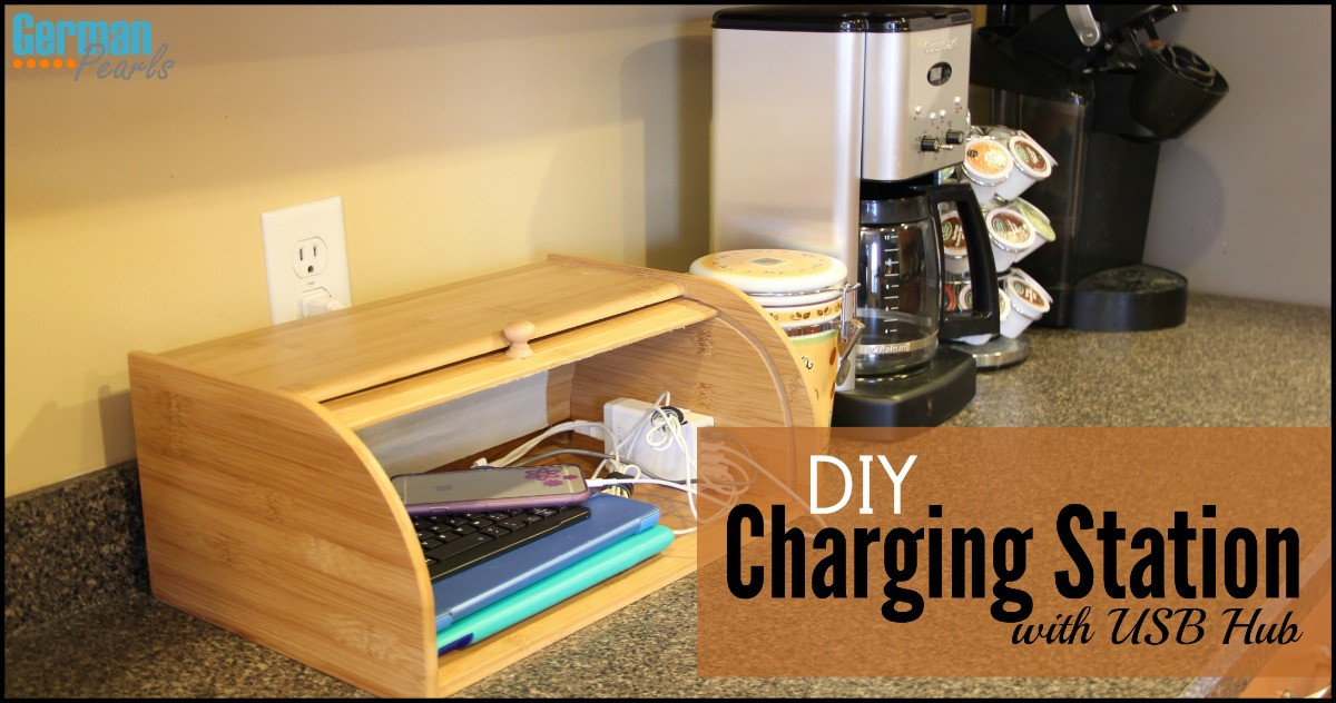 Charger Organizer DIY
 DIY Charging Station Organizer with USB Hub German Pearls