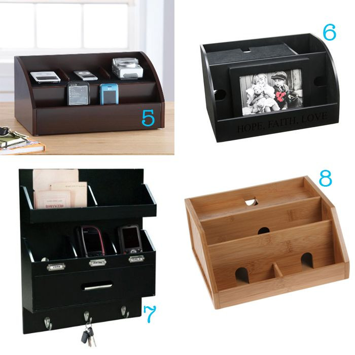 Charger Organizer DIY
 charging stations Charging Stations Ideas