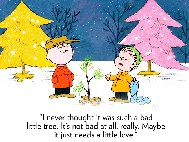 Charlie Brown Christmas Linus Quote
 Merr e e Little Tr e e – arts ink