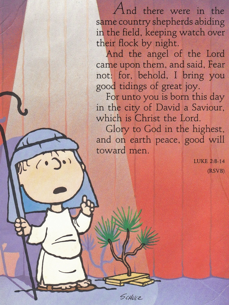Charlie Brown Christmas Linus Quote
 Christmas Letter 2013