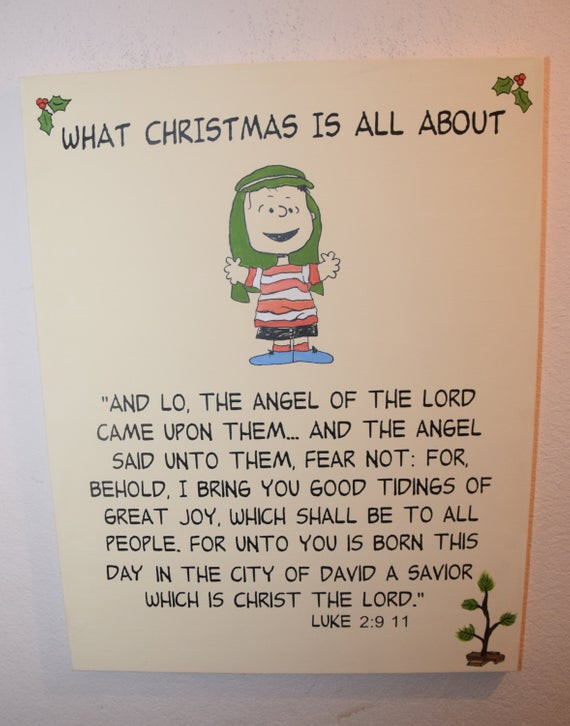 Charlie Brown Christmas Linus Quote
 Charlie Brown Christmas What Christmas is all about Linus
