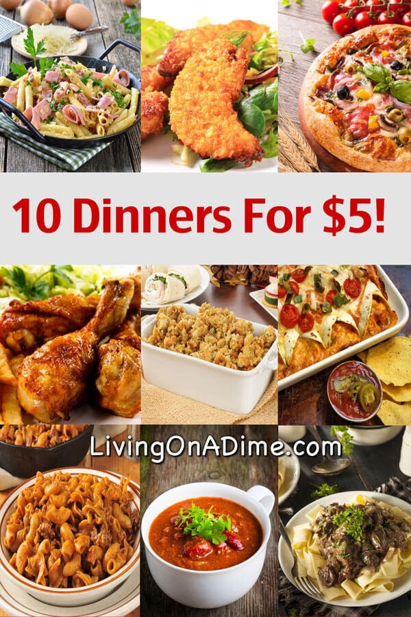 Cheap Dinner Party Ideas
 10 Dinners For $5 Cheap Dinner Recipes And Ideas