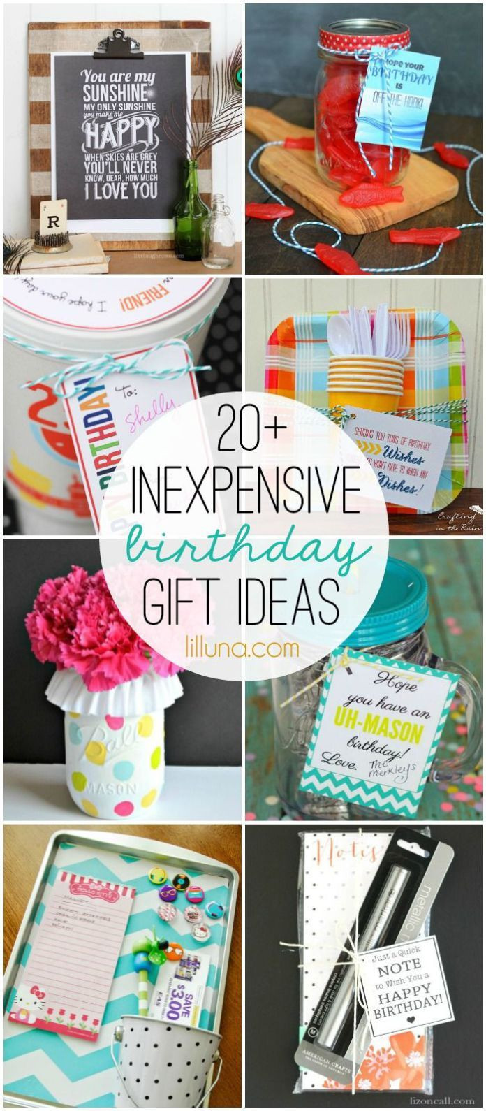 Cheap DIY Gifts
 Best 25 Inexpensive birthday ts ideas on Pinterest