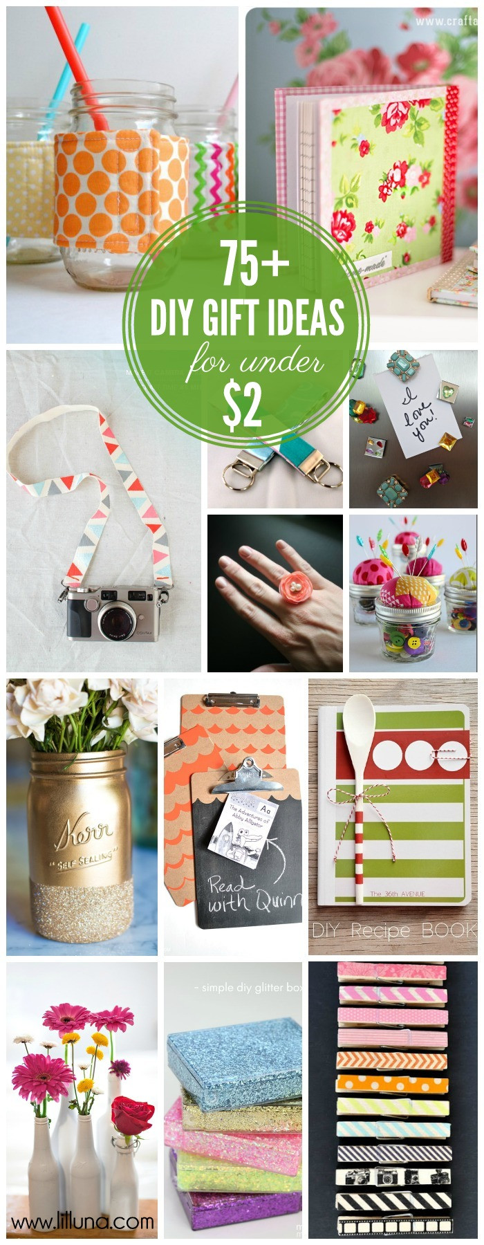 Cheap DIY Gifts
 Inexpensive Gift Ideas