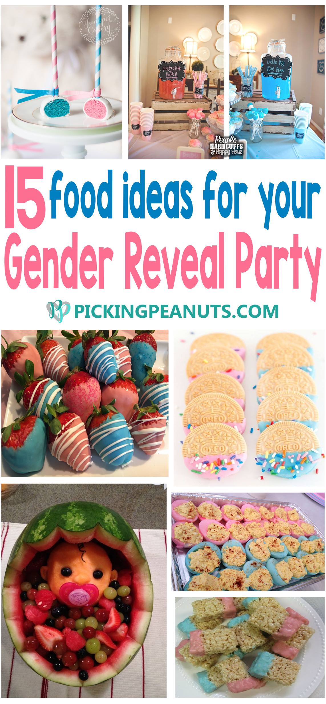 Cheap Gender Reveal Party Ideas
 15 Gender Reveal Party Food Ideas Picking Peanuts