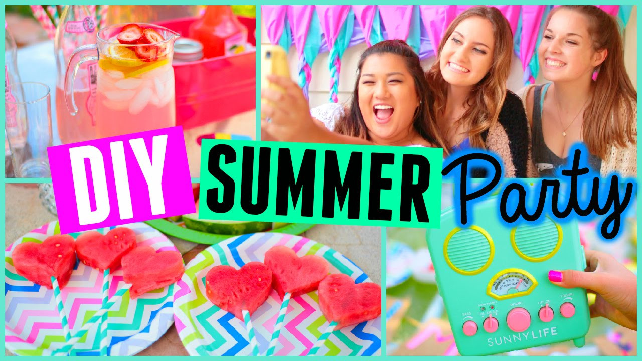 Cheap Summer Party Ideas
 DIY Summer Party Treats Snacks & Decor