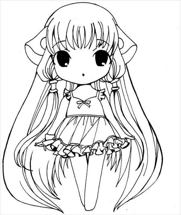 Chibi Anime Girl Coloring Pages
 8 Anime Girl Coloring Pages PDF JPG AI Illustrator