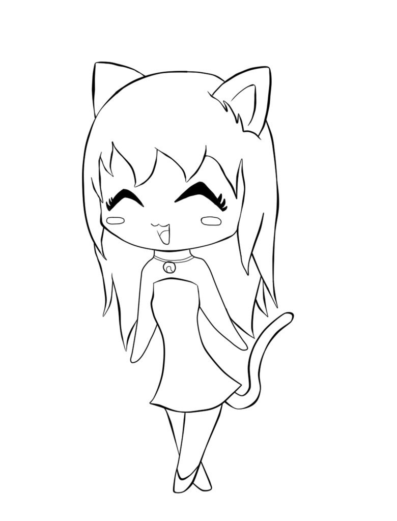 Chibi Coloring Pages Girl
 Free Printable Chibi Coloring Pages For Kids