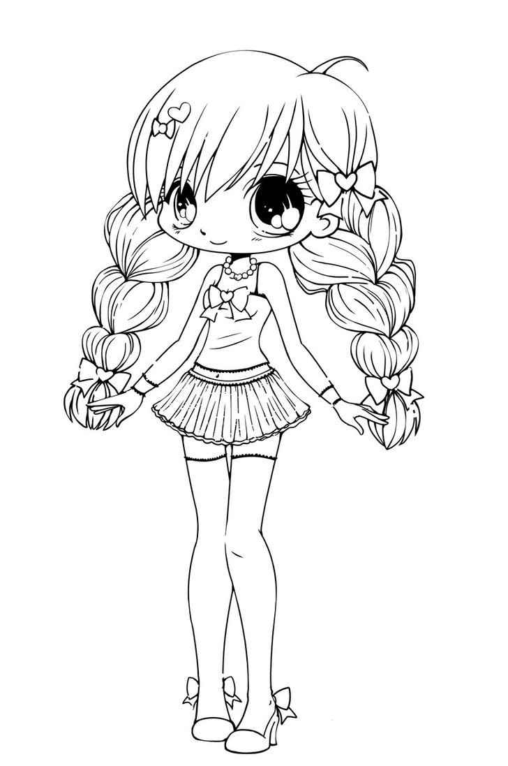 Chibi Coloring Pages Girl
 Free Printable Chibi Coloring Pages For Kids