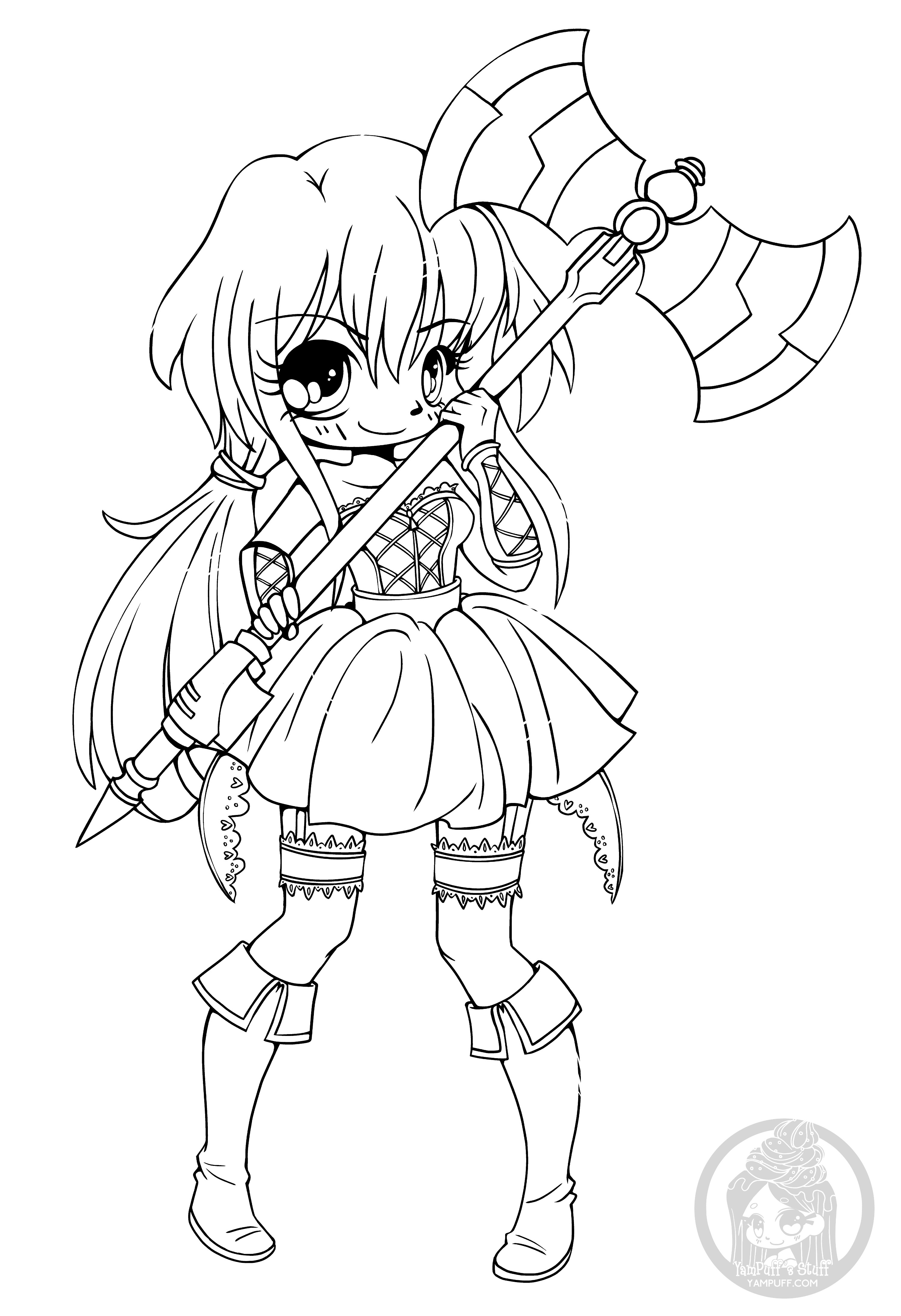 Chibi Coloring Pages Girl
 Chibis Free Chibi Coloring Pages • YamPuff s Stuff