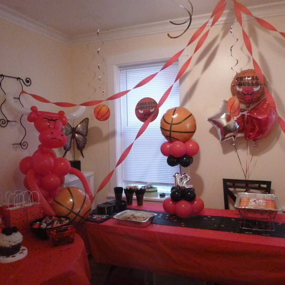 Chicago Bulls Birthday Party
 Birthdays Chicago and Parties on Pinterest
