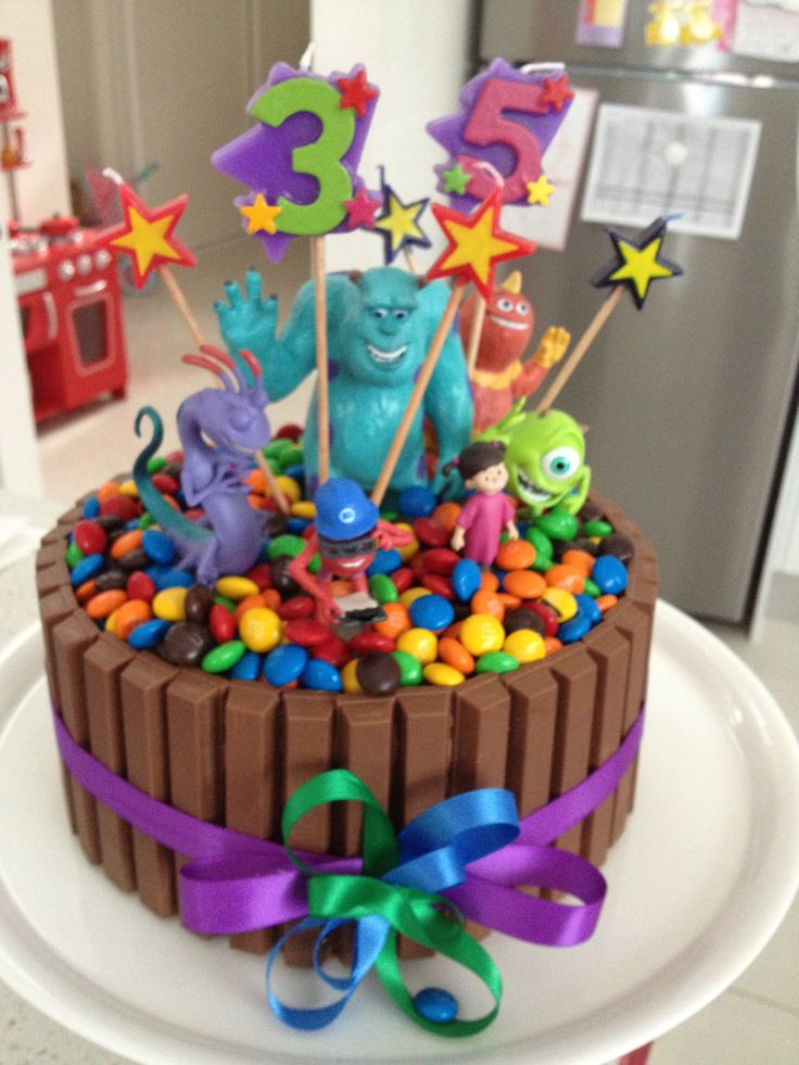 Child Birthday Cake Ideas
 Monsters Inc Birthday cake for the kids so easy & just