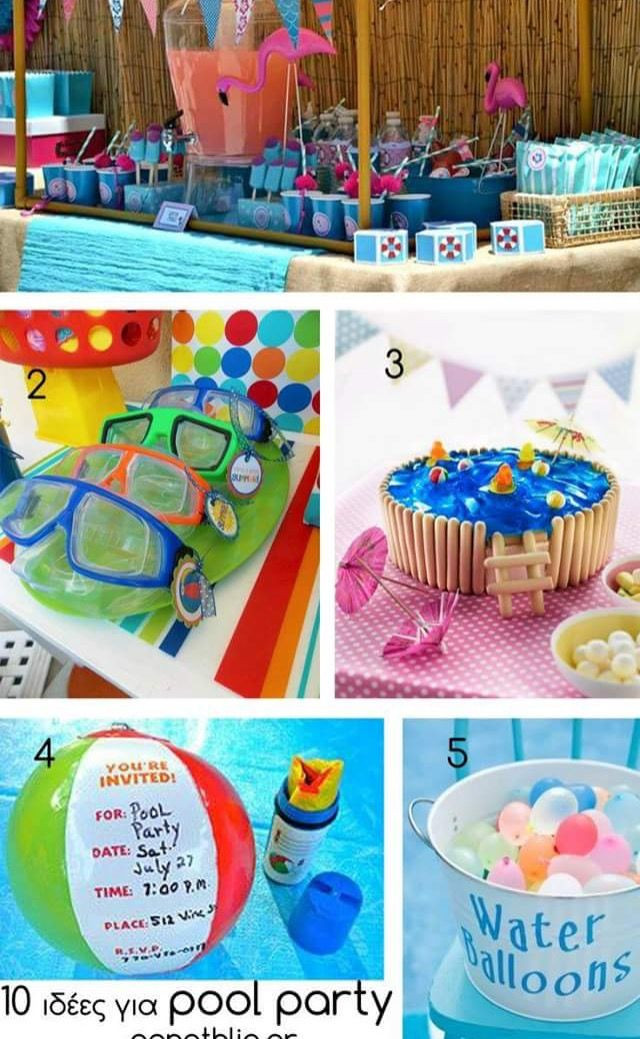 Children Pool Party Ideas
 17 Best ideas about Kid Pool Parties on Pinterest