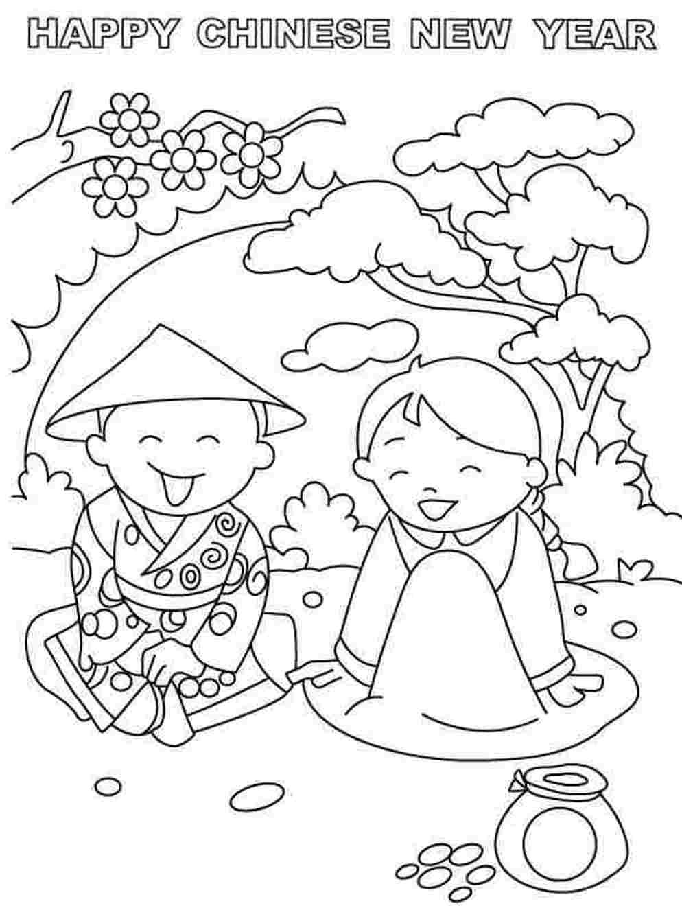 Chinese New Years Coloring Pages
 Chinese New Year Animals Coloring Pages Coloring Home