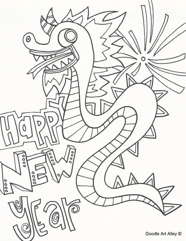 Chinese New Years Coloring Pages
 Chinese New Year Coloring Pages Doodle Art Alley