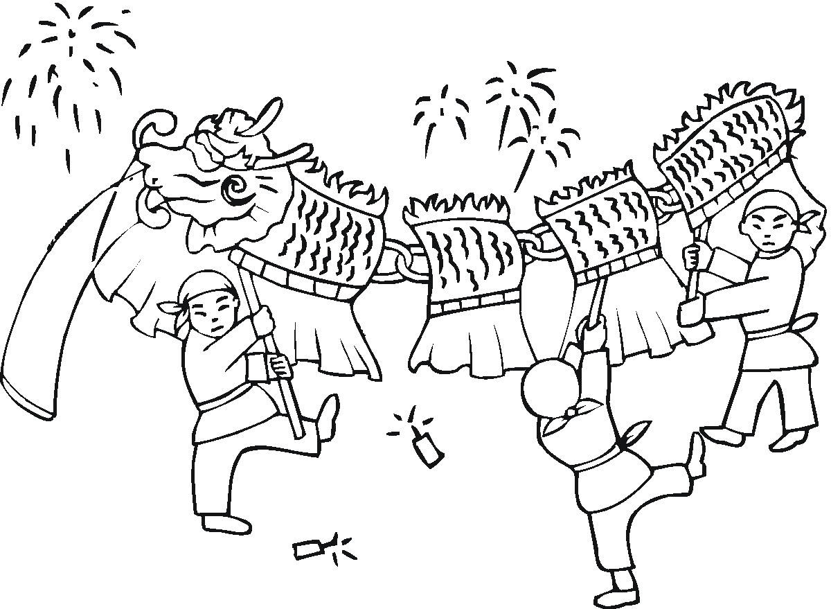 Chinese New Years Coloring Pages
 Free Printable Chinese Dragon Coloring Pages For Kids