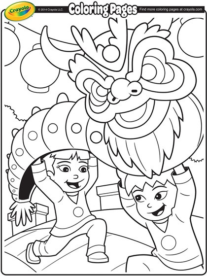 Chinese New Years Coloring Pages
 Chinese New Year Dragon Coloring Page