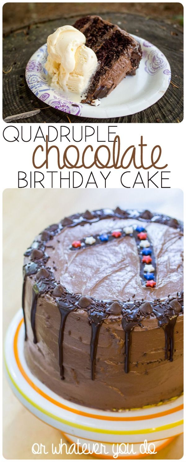 Chocolate Birthday Cake Recipe
 17 Best ideas about Chocolate Birthday Cakes on Pinterest