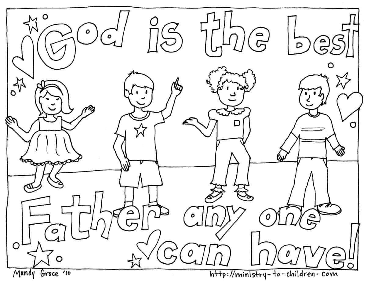 Christian Coloring Pages For Toddlers
 Father s Day Coloring Pages Free Easy Print PDF
