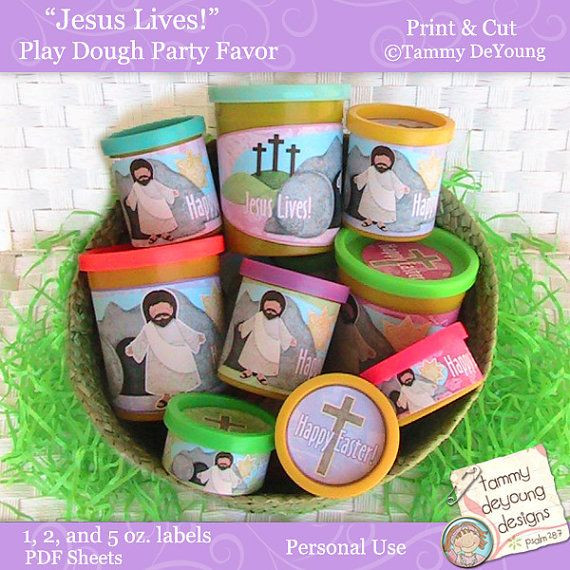 Christian Easter Party Ideas
 Easter Party Favors Religious Easter printable by