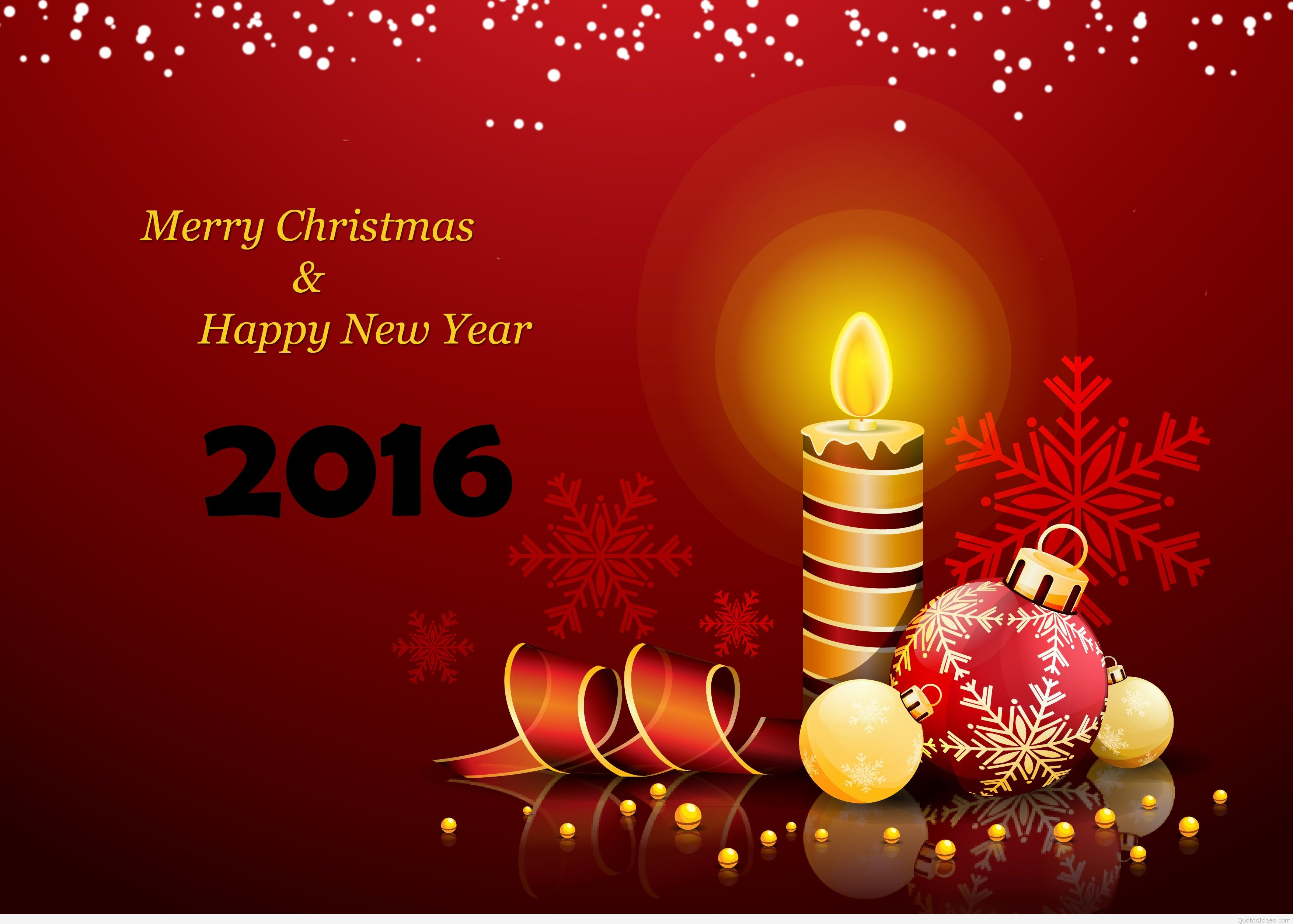 Christmas And New Year Quotes
 A merry Christmas and a Happy new year wishes sayings 2016