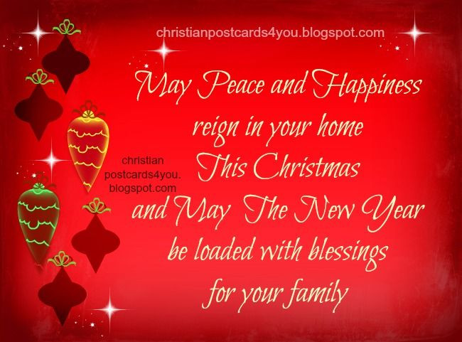 Christmas And New Year Quotes
 holiday card religious sayings