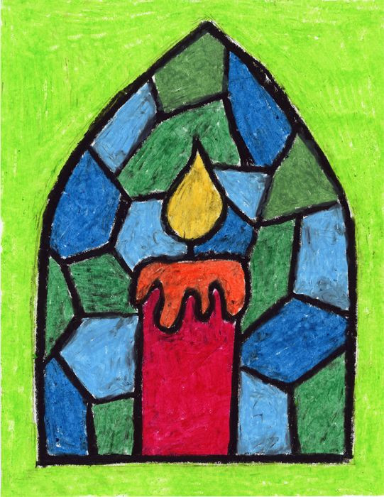 Christmas Art Ideas For Teachers
 Stained Glass Candle