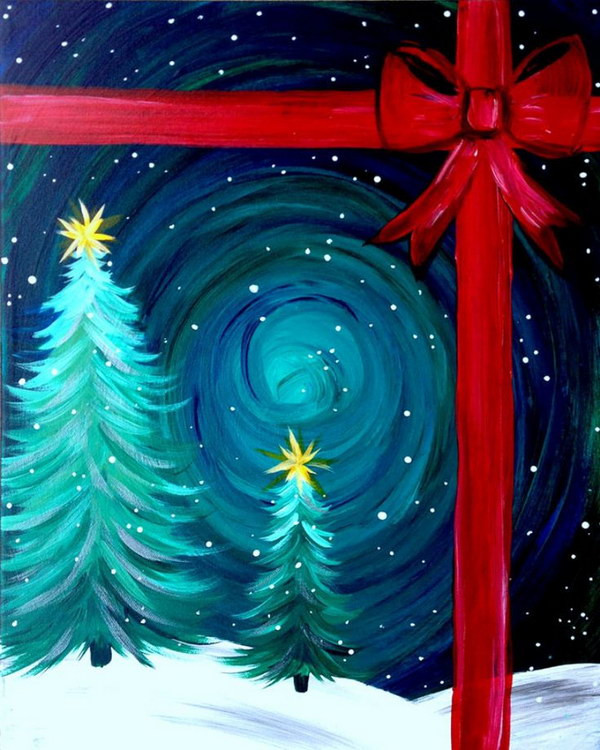Christmas Canvas Painting Ideas
 15 Easy Canvas Painting Ideas for Christmas 2017