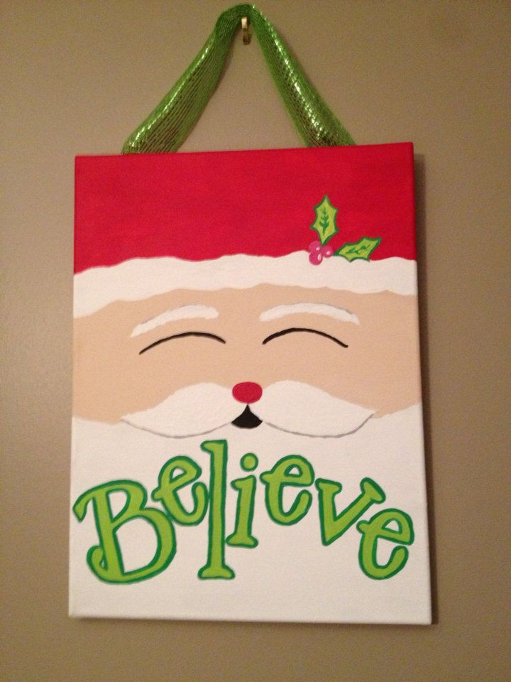 Christmas Canvas Painting Ideas
 1000 ideas about Christmas Canvas Paintings on Pinterest