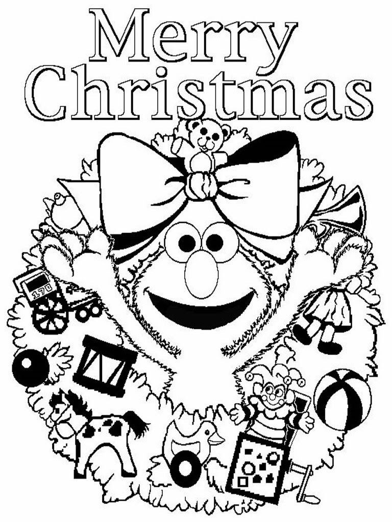 Christmas Coloring Pages Free
 Elmo Christmas Printable Coloring Pages Free Printable
