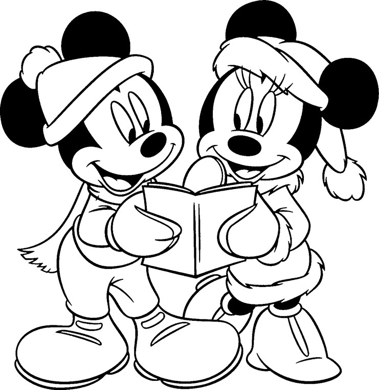 Christmas Coloring Pages Free
 Printable Free Disney Christmas Coloring Pages