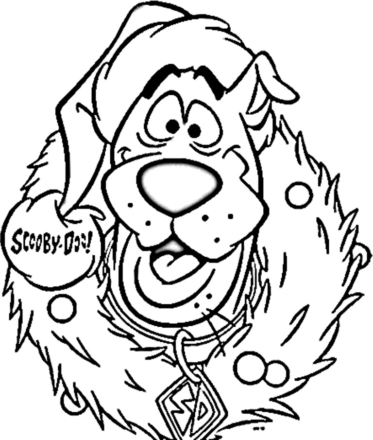 Christmas Coloring Pages Free
 Scooby Doo Christmas Coloring Pages Coloring Home
