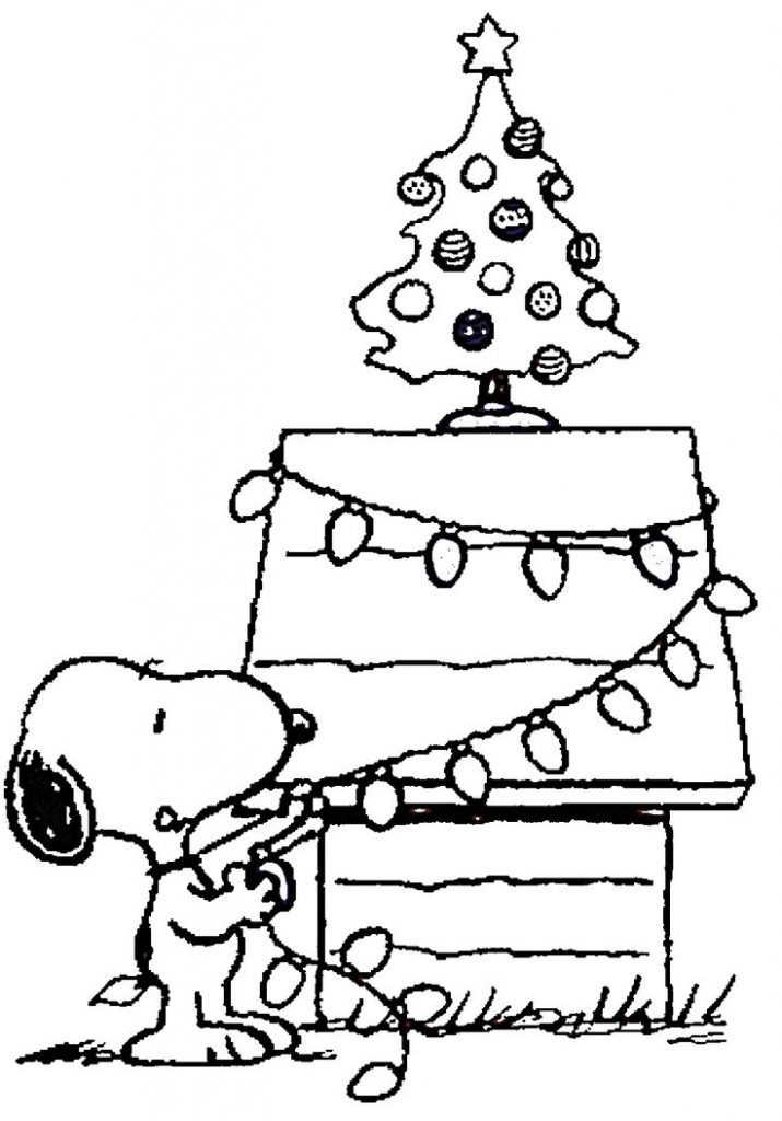 Christmas Coloring Pages Free Printable
 Free Printable Charlie Brown Christmas Coloring Pages For