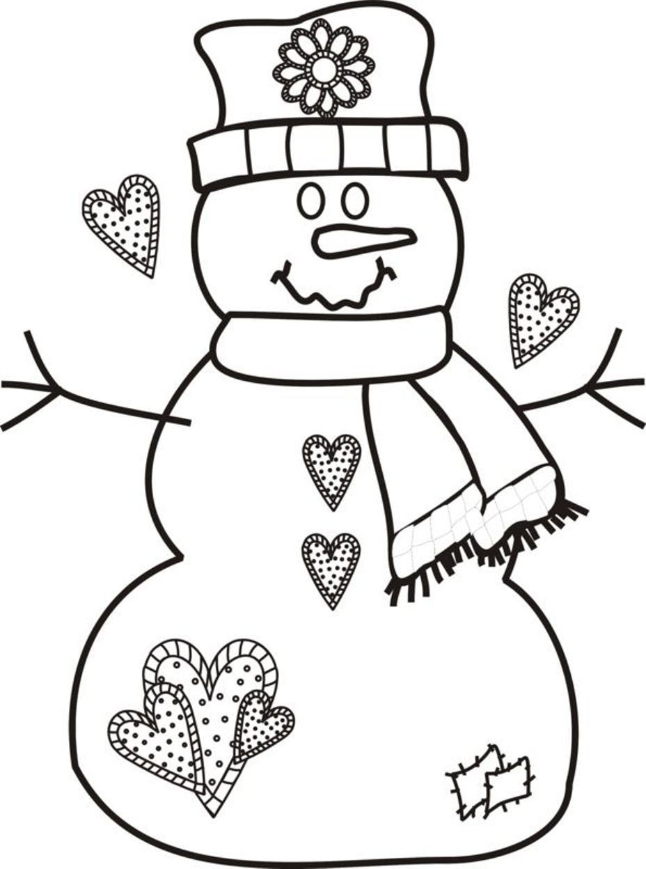 Christmas Coloring Pages Free Printable
 Printable Coloring Pages Christmas Snowman Coloring Home