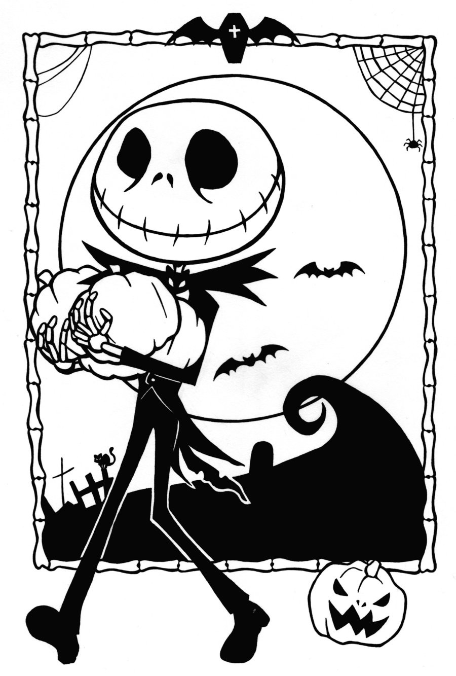 Christmas Coloring Pages Free Printable
 Free Printable Nightmare Before Christmas Coloring Pages