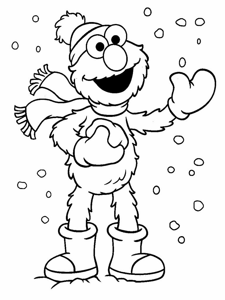 Christmas Coloring Pages Free Printable
 Elmo Christmas Printable Coloring Pages Free Printable