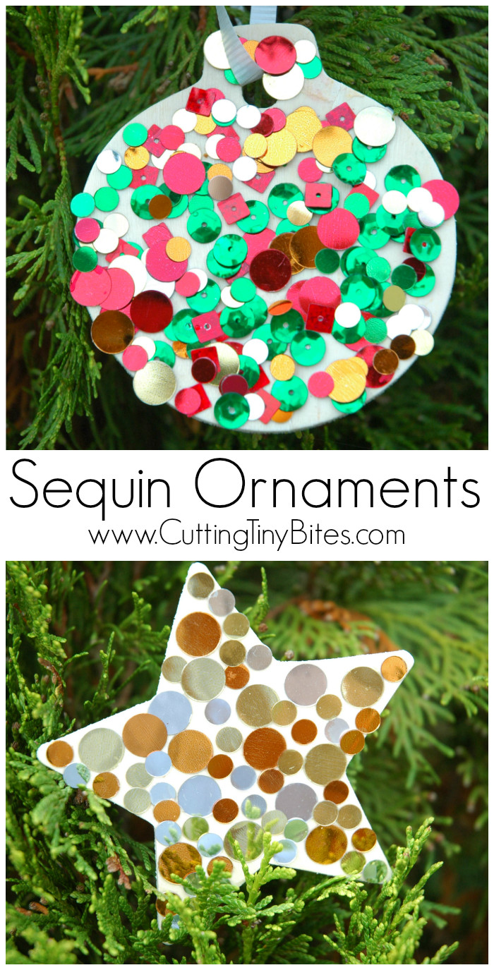 Christmas Craft Ideas For Preschoolers
 Sequin Ornaments