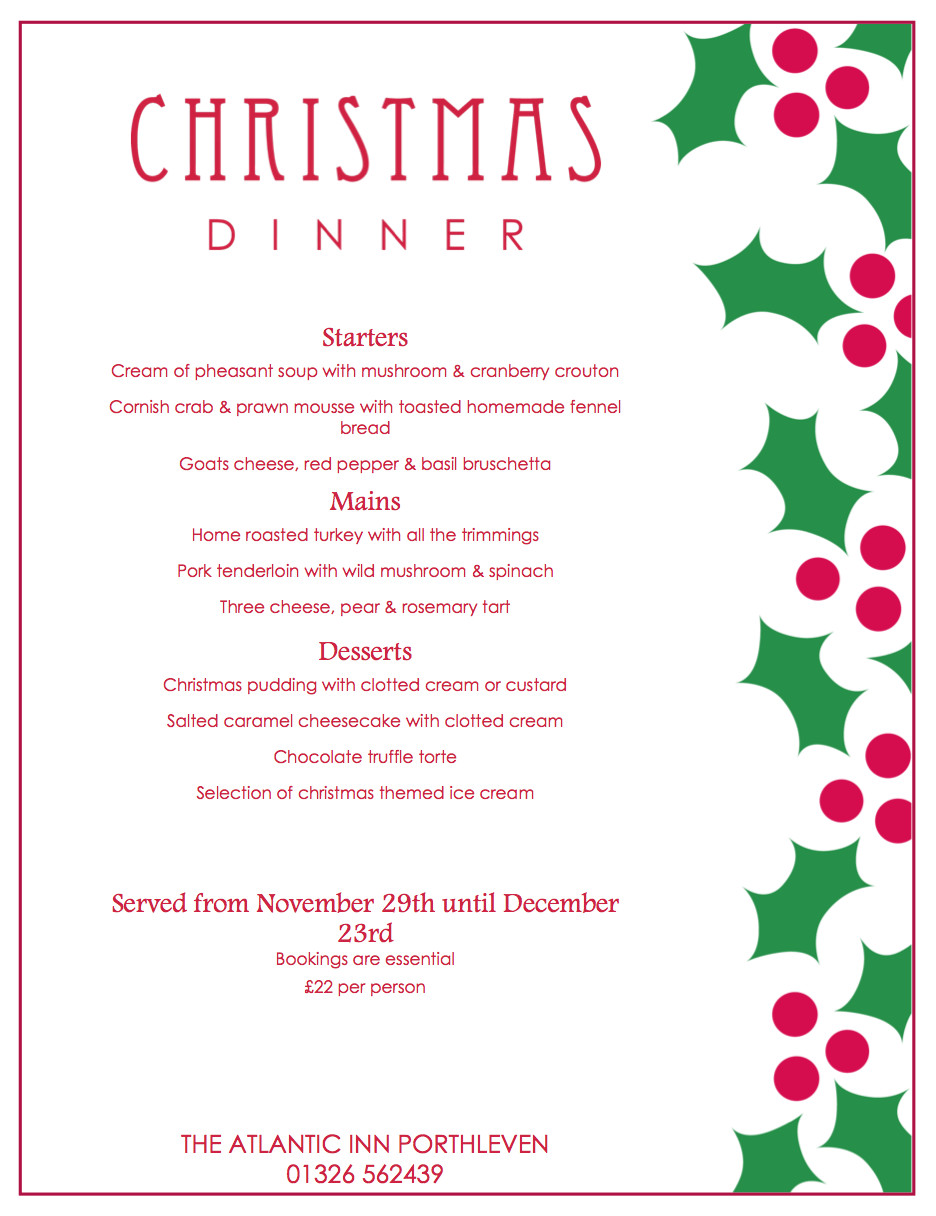 Christmas Dinner Party Menu Ideas
 Christmas Party Menu and New Year’s Eve Dinner 2015