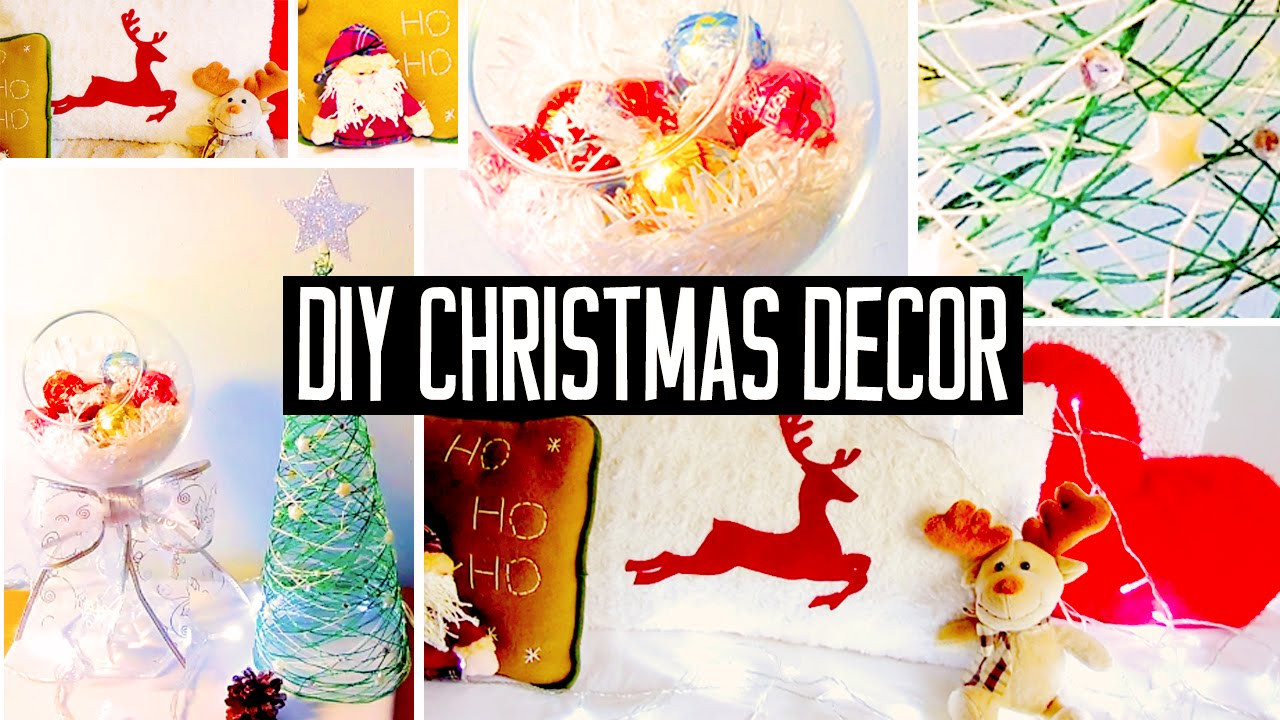 Christmas DIY Decor
 DIY Christmas room decorations No sew pillow easy tree