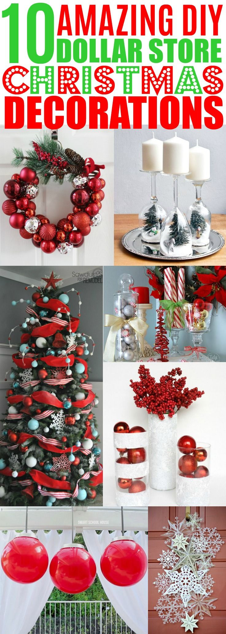Christmas DIY Decoration Ideas
 25 unique Cheap christmas decorations ideas on Pinterest