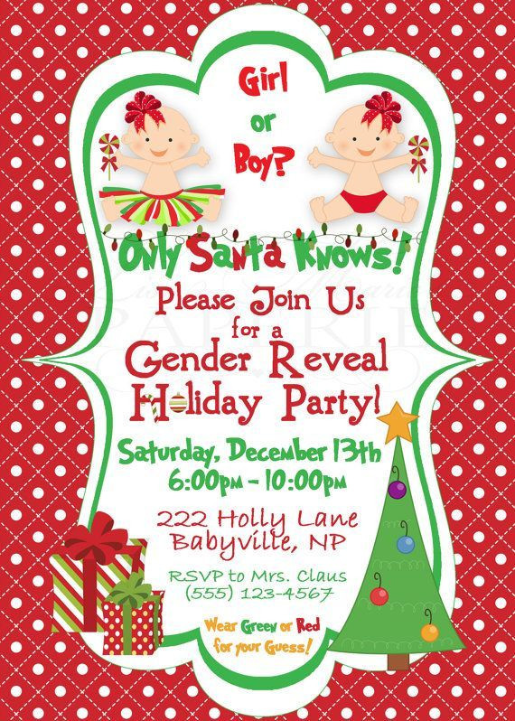 Christmas Gender Reveal Party Ideas
 The 25 best Christmas gender reveal ideas on Pinterest
