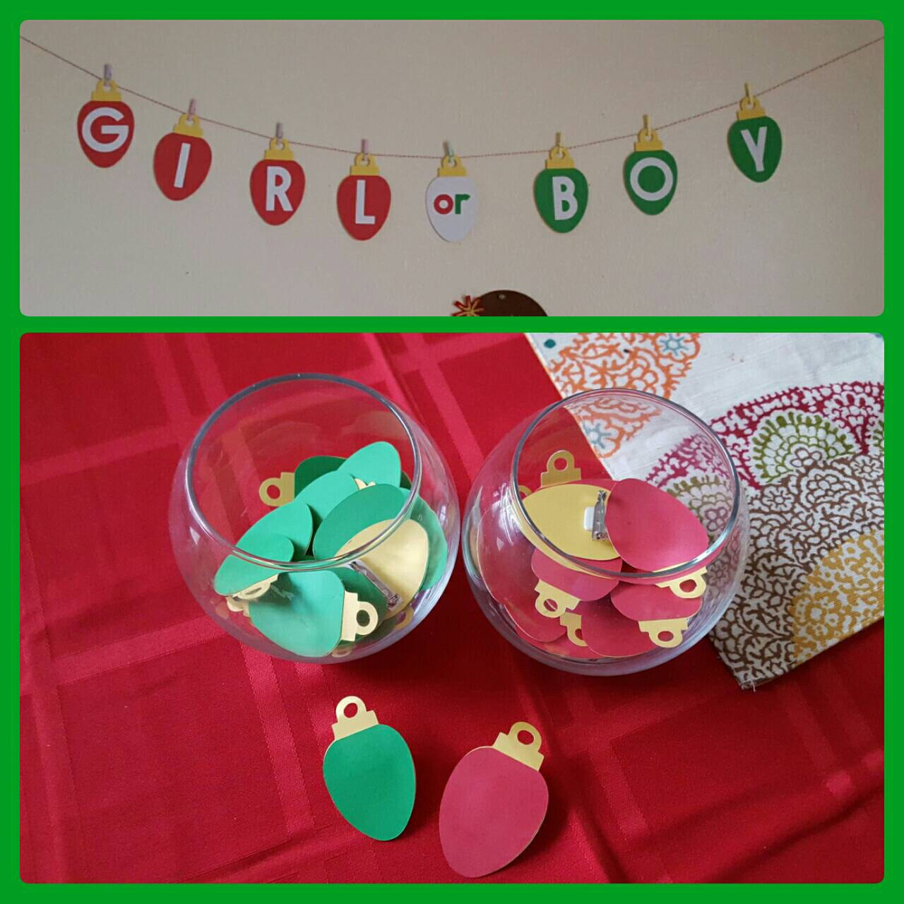 Christmas Gender Reveal Party Ideas
 Holiday Tree or Winter Party Gender Reveal Pack Boy or Girl