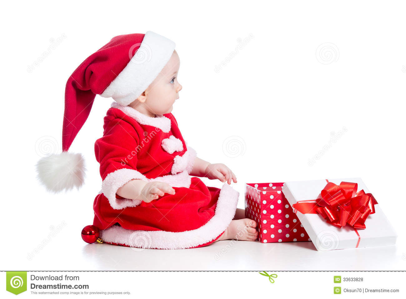 Christmas Gift Ideas For Baby Girl
 Christmas Baby Girl Royalty Free Stock s Image