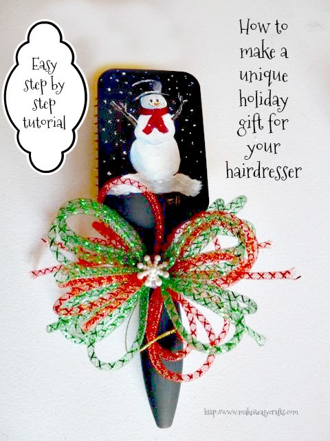 Christmas Gift Ideas For Hairdresser
 Make it easy crafts How to make a unique holiday t for