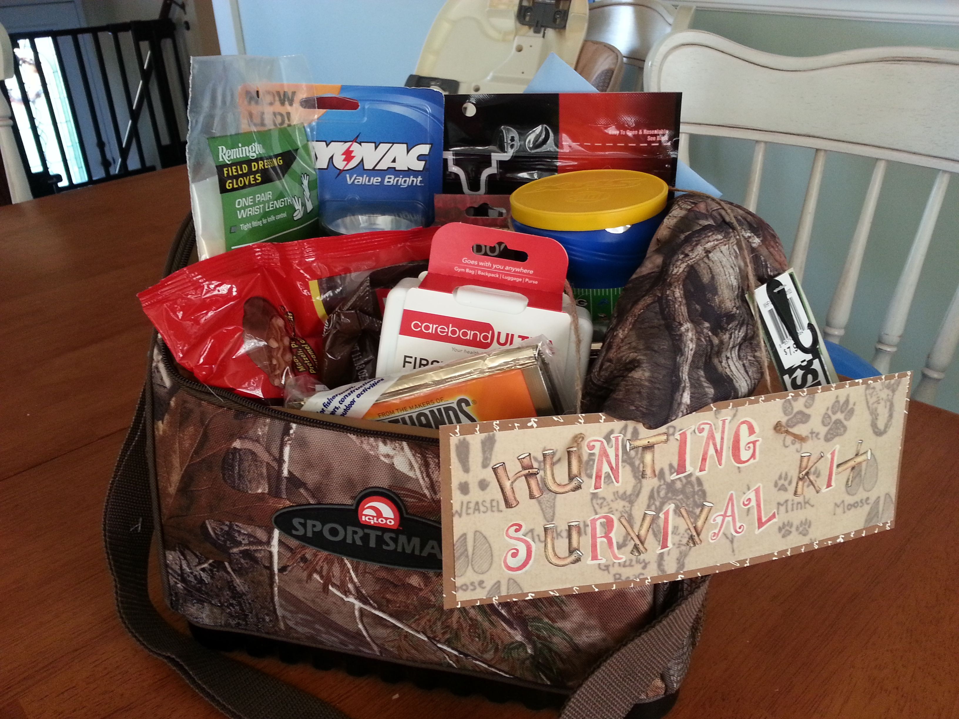 Christmas Gift Ideas For Hunters
 Gift idea for a husband who is a hunter Pack it with